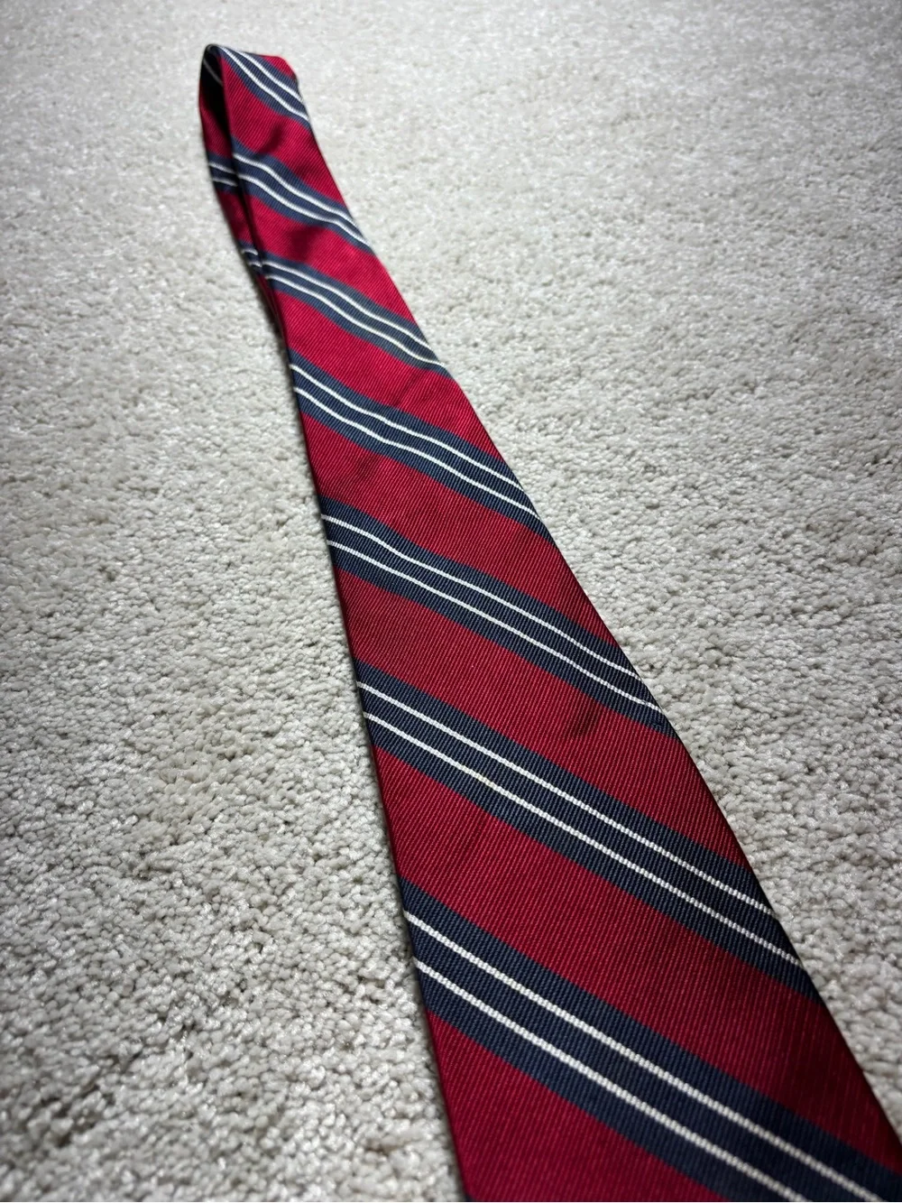 Gant vintage preppy striped tie red/navy